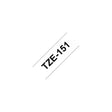 Tape BROTHER TZE151 24mm black on clear