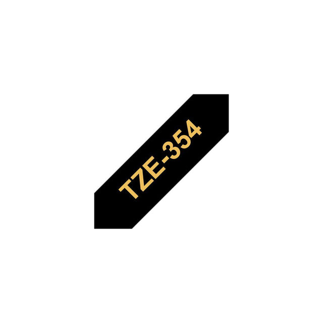 Tape BROTHER TZE354 24mm gold on black