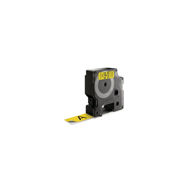 Tape DYMO D1 19mm black on yellow