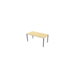 Table frist 160x80cm birch laminate/black