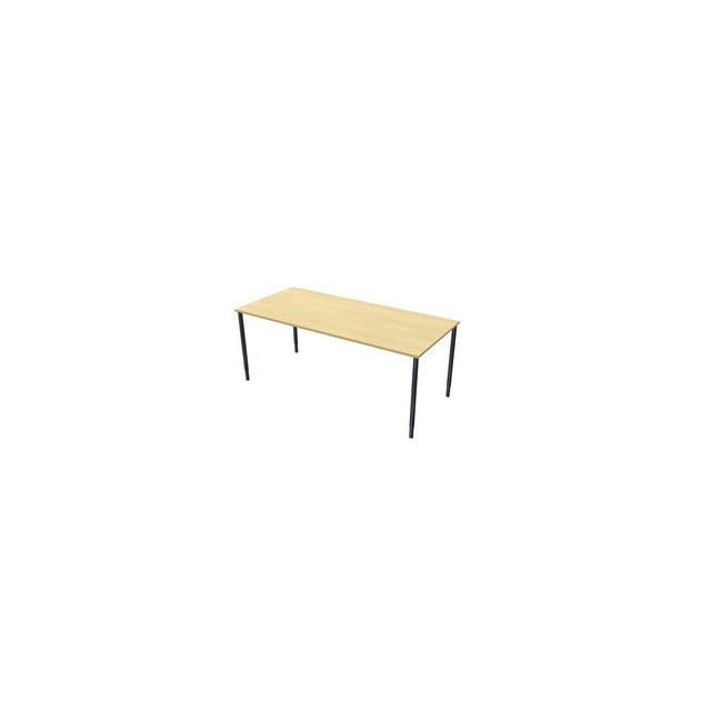 Table frist 180x80cm birch laminate/black