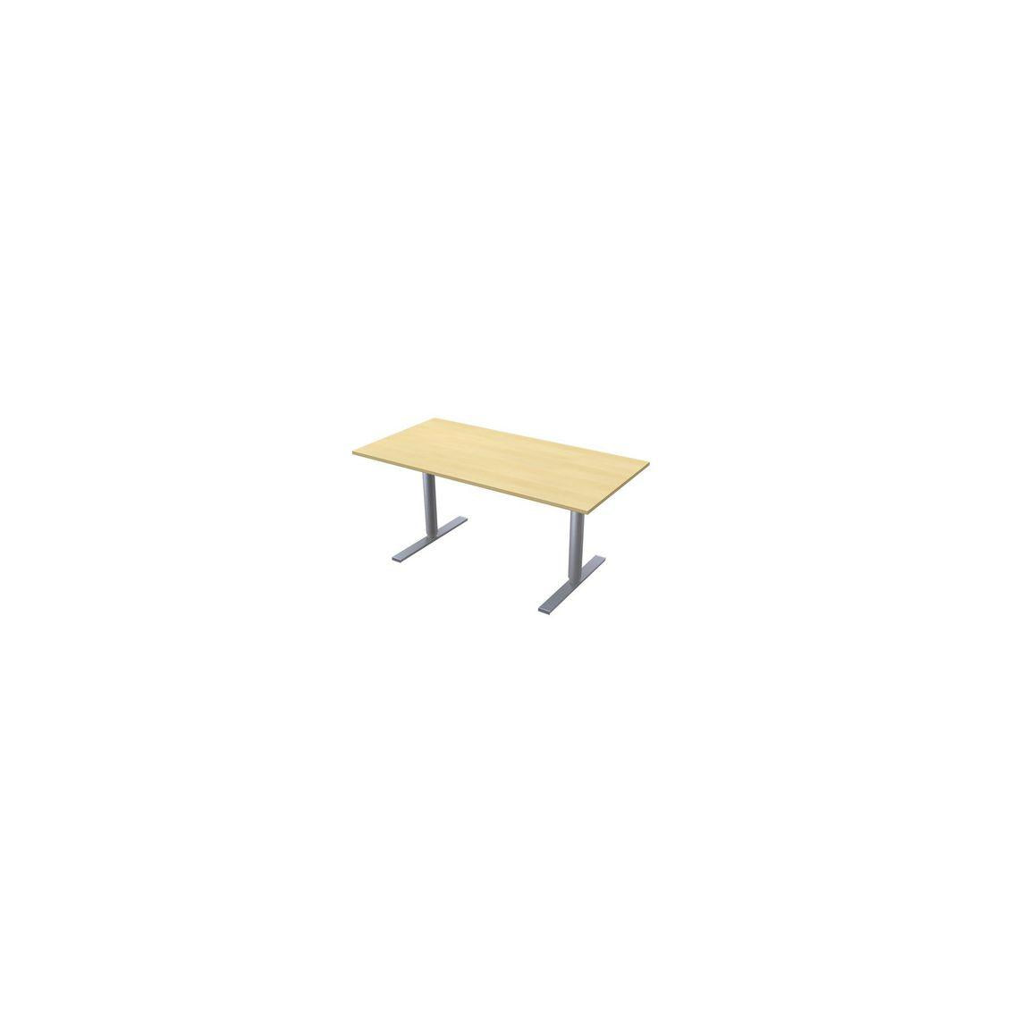 Table El 160x80cm birch laminate/grey