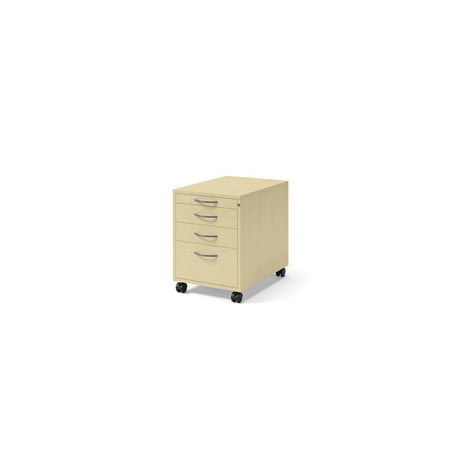 4-drawer birch laminate desk chair