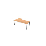 Table right 200x120cm beech laminate/black