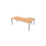Table left 200x120cm beech laminate/black