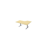 Table El left 160x120cm birch lam/grey