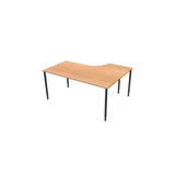 Table left 160x120cm beech laminate/black