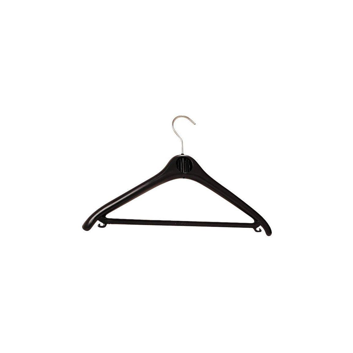 Plastic hangers UNILUX black 20/pack