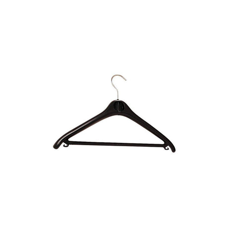 Plastic hangers UNILUX black 20/pack