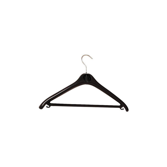 Plastic hangers UNILUX black 20/pack
