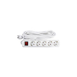 Branch outlet earthed 5-way with switch 5m
