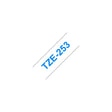 Tape BROTHER TZE253 24mm blue on white