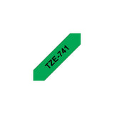 Tape BROTHER TZE741 18mm black on green