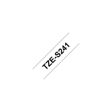Tape BROTHER TZES241 18mm black on white