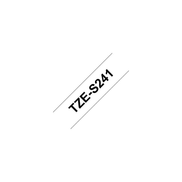 Tape BROTHER TZES241 18mm black on white