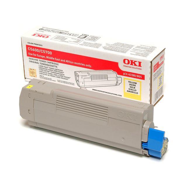 Toner OKI 43381905 2K yellow