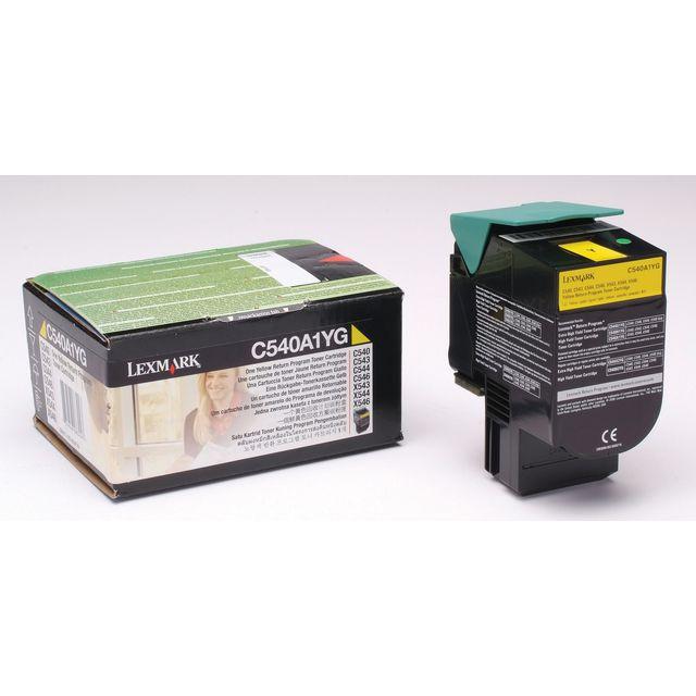 Toner LEXMARK C540A1YG 1K yellow
