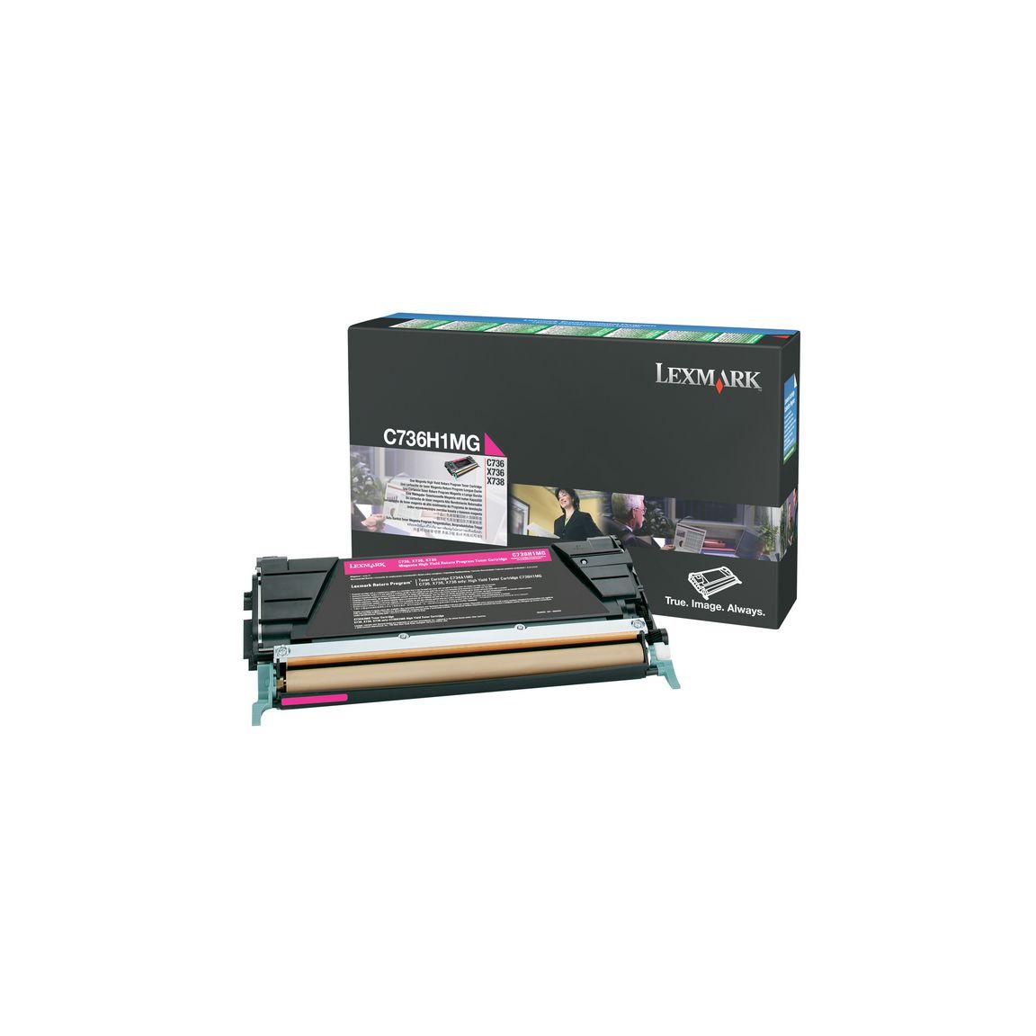 Toner LEXMARK C736H1MG 10K magenta