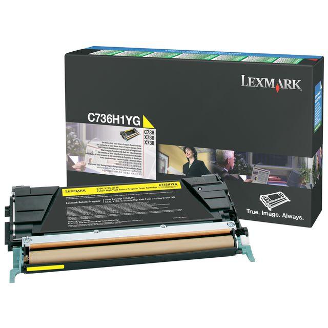 Toner LEXMARK C736H1YG 10K yellow