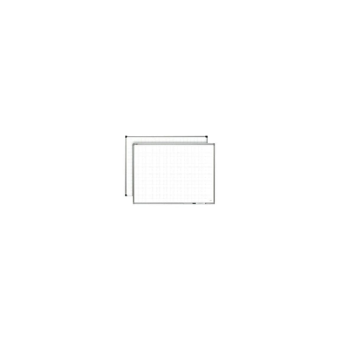 Whiteboard with grid pattern 150x120cm