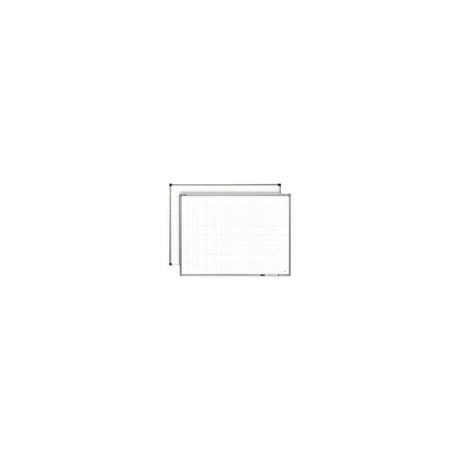 Whiteboard with grid pattern 150x120cm