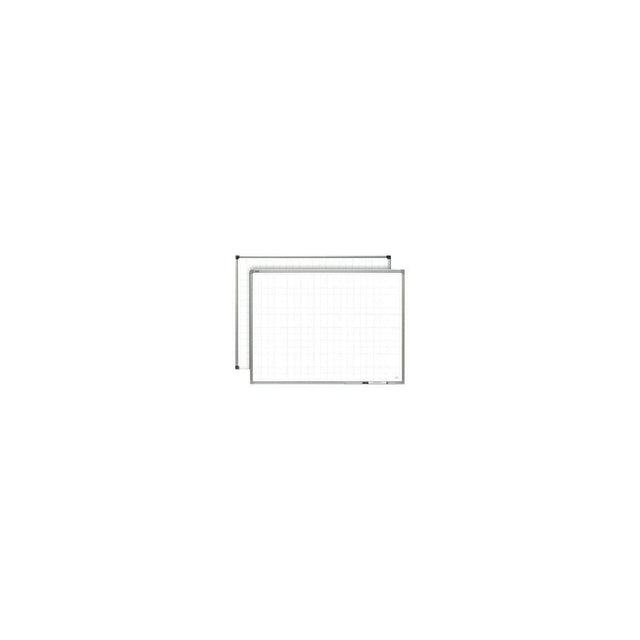 Whiteboard with grid pattern 150x120cm