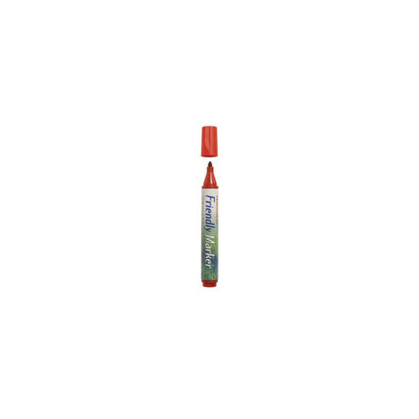 Labelling pen FRIENDLY round red
