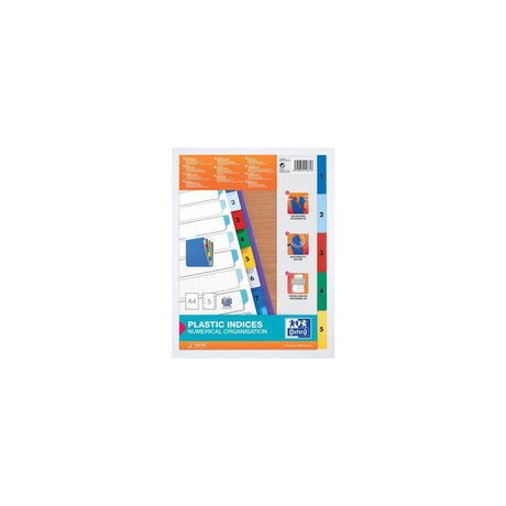Plastic files OXFORD A4 1-5 different colours