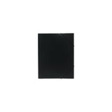 Rubber band folder plastic 3 flap A4 black