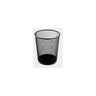 Wastepaper basket wire metal 18L black