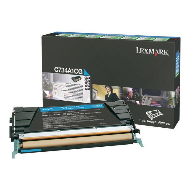 Toner LEXMARK C734A1CG 6K cyan