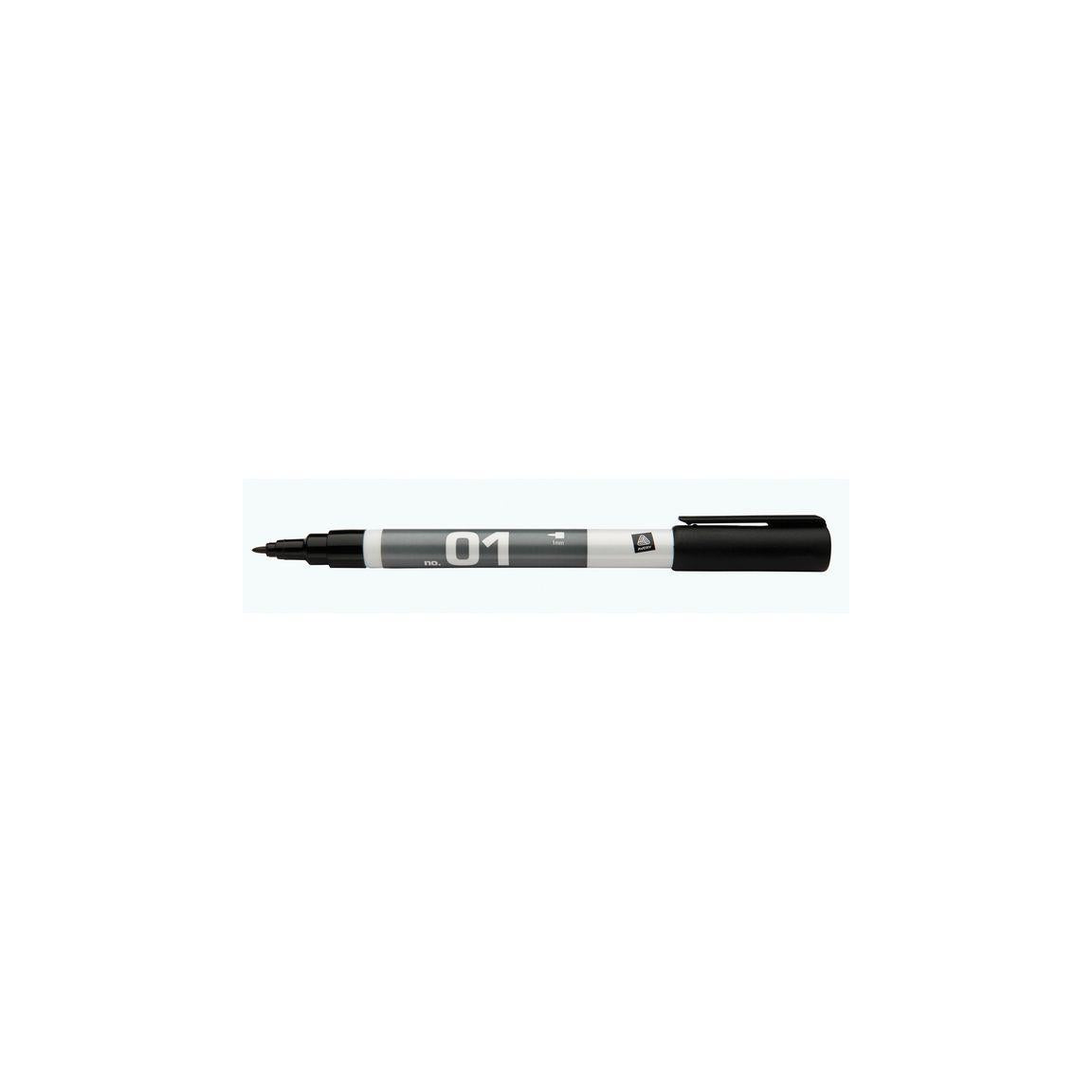 Labelling pen AVERY no 1 textile round black