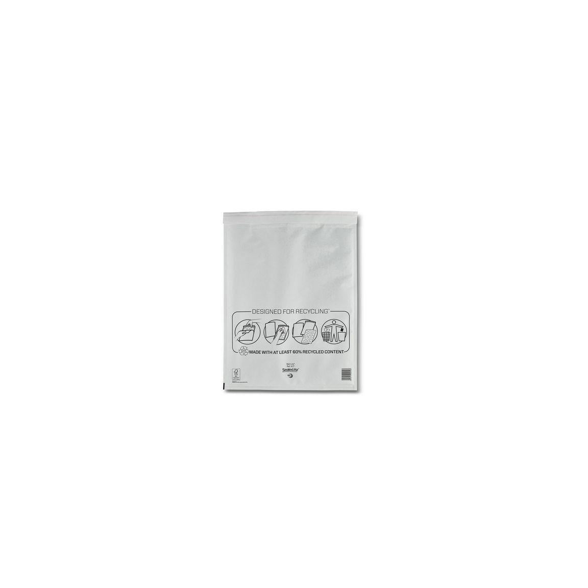 Bubble bag K7 350x470mm white 50/pack