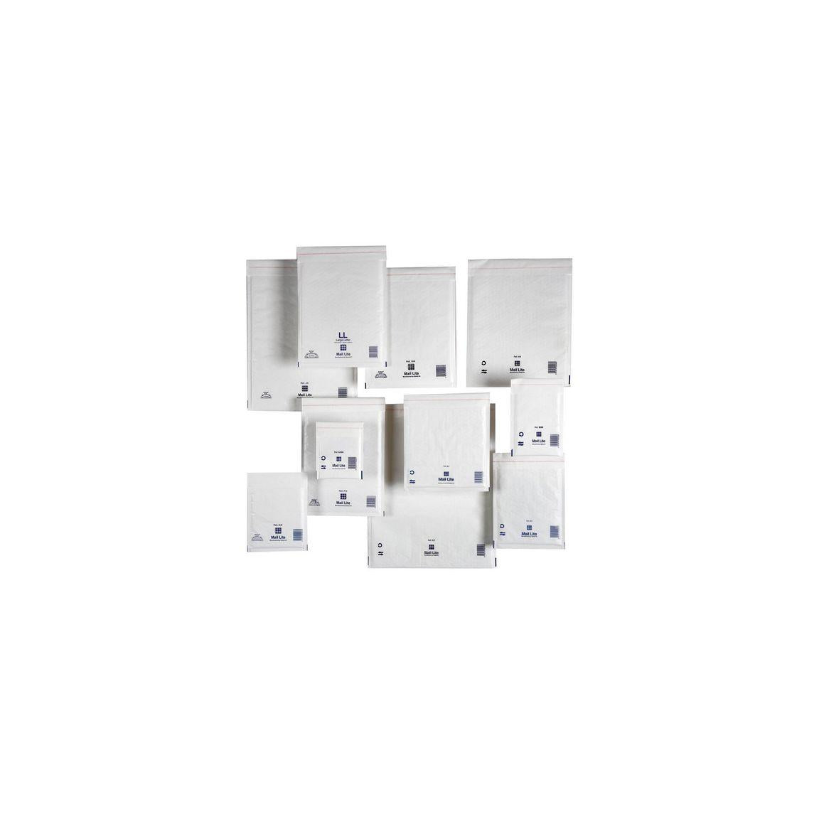 Bubble bag CD 180x160mm white 10/pack