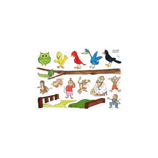 Flano set rhymes and rhymes 2/pc