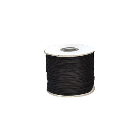 Leatherette cord black 100 m