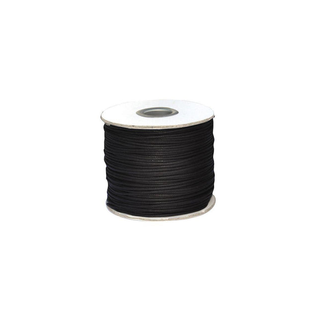 Leatherette cord black 100 m