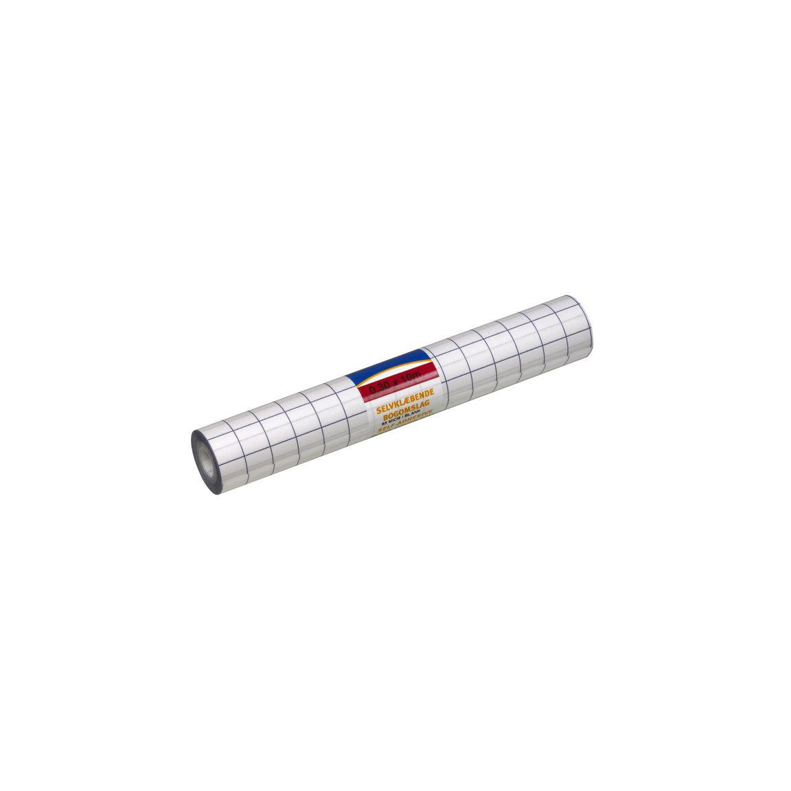 Book plastic self-adhesive. 80my 30cmx10m blank