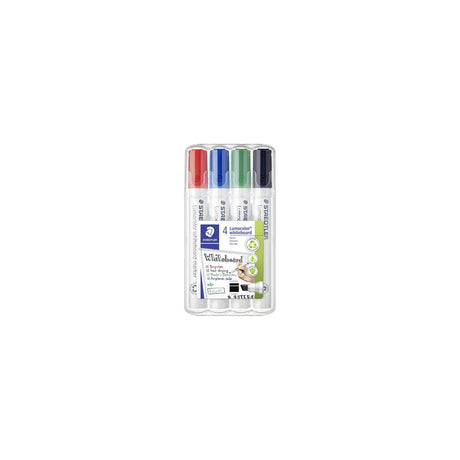 Whiteboard pen LUMOCOLOR 351B slanted 4/pc