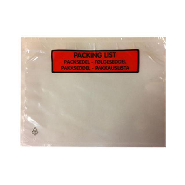 Printed packing slip envelope C6 1000/fp
