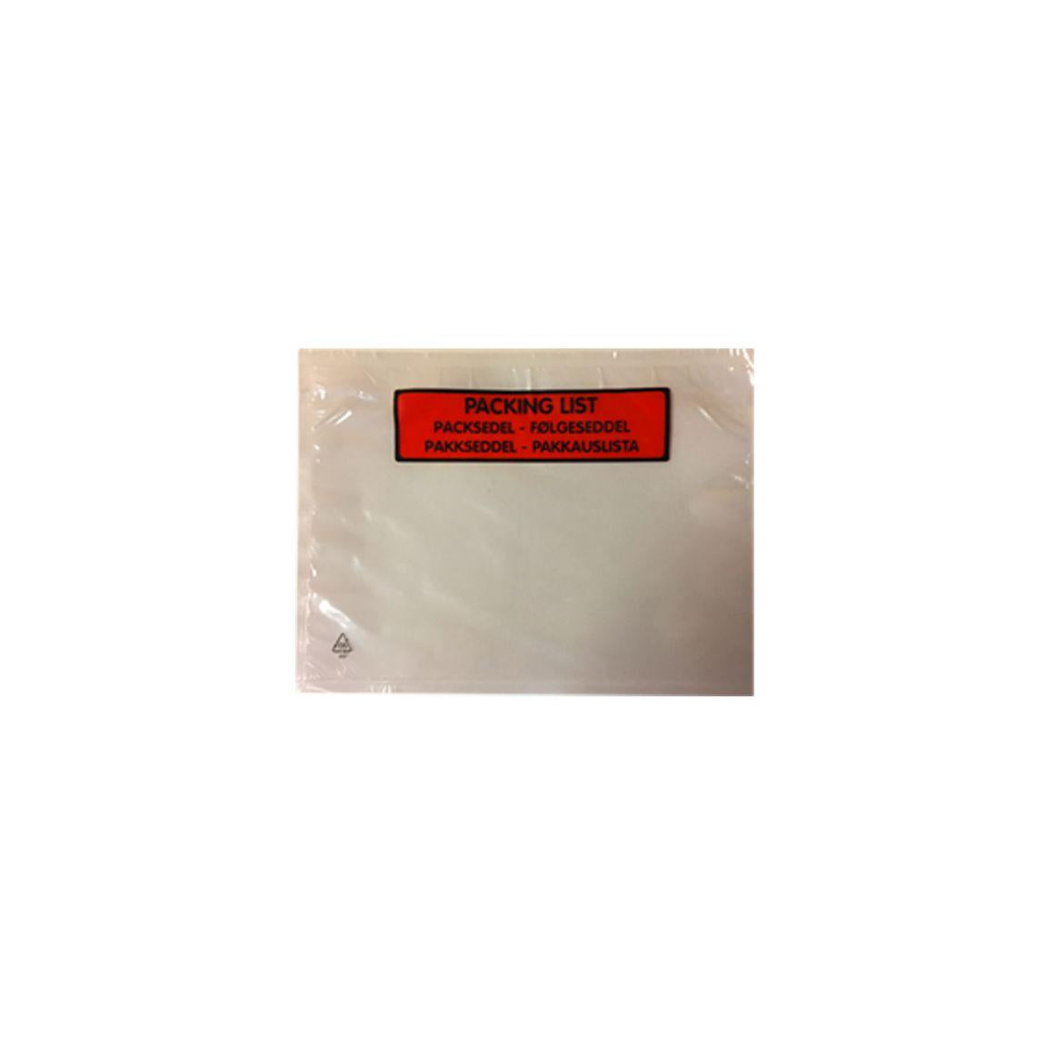 Printed packing slip envelope C6 1000/fp