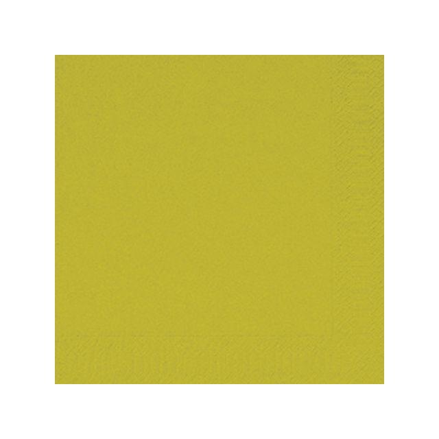 Napkin 3-ply 33x33cm kiwi 125/pack