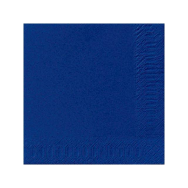 Napkin 3-ply 33x33cm dark blue 125/pack