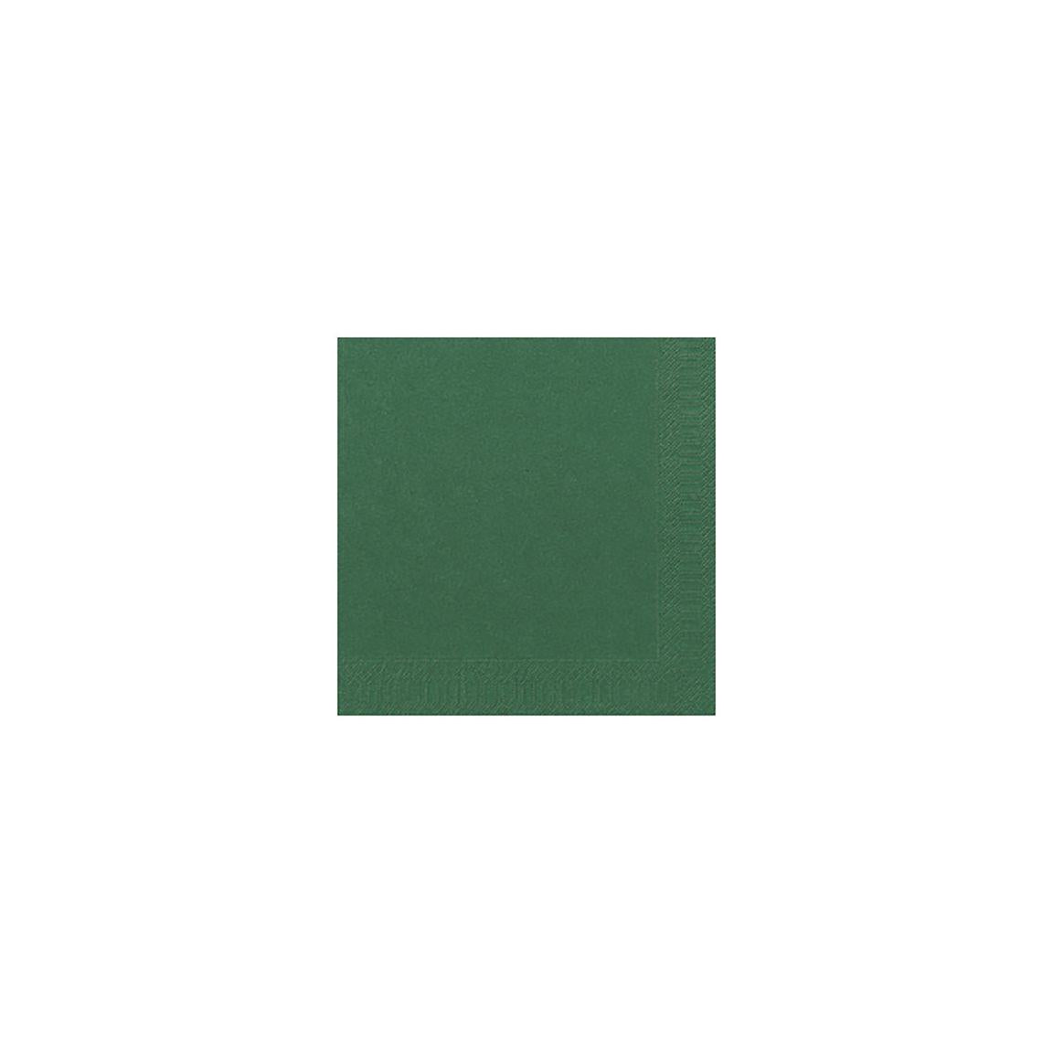 Napkin 3-ply 33x33cm dark green 125/pack