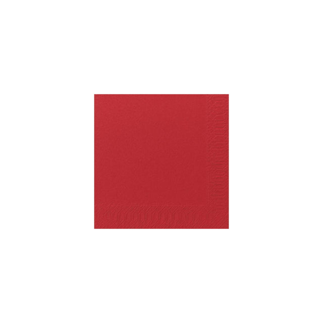 Napkin 3-ply 33x33cm red 125/pack