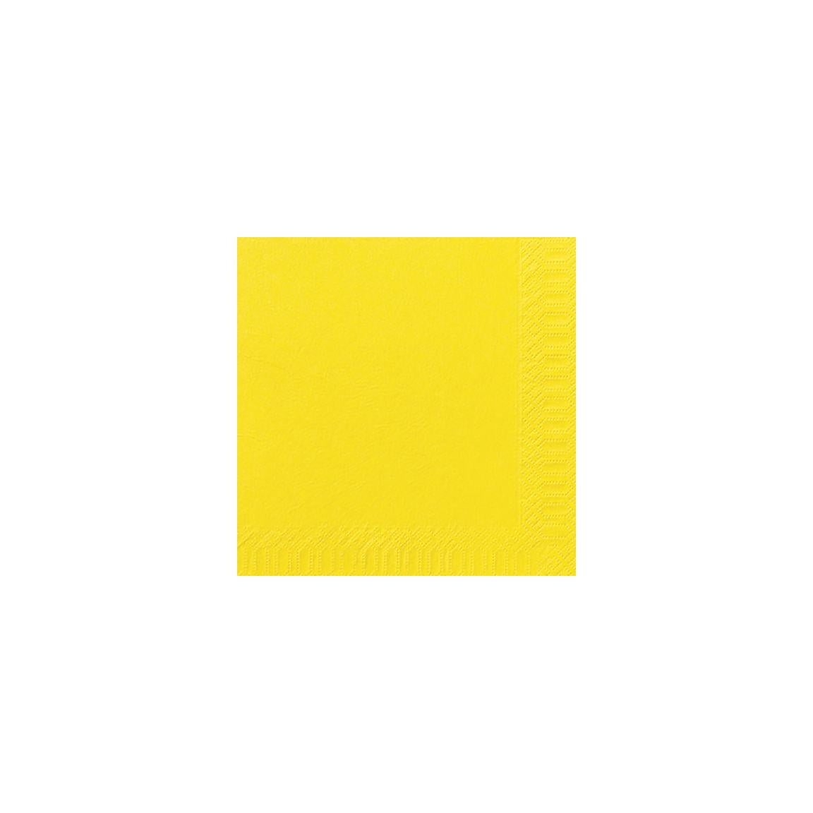 Napkin 3-ply 40x40cm yellow 125/pack