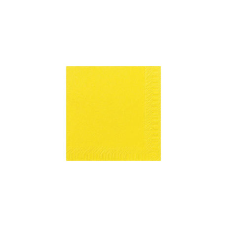 Napkin 3-ply 40x40cm yellow 125/pack