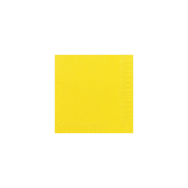Napkin 3-ply 40x40cm yellow 125/pack