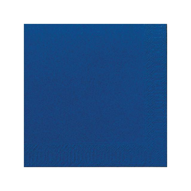 Napkin 3-ply 40x40cm dark blue 125/pack