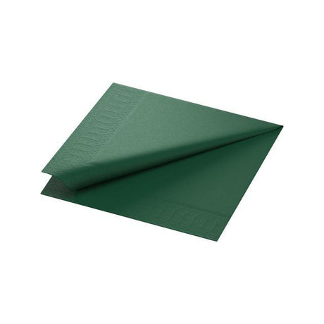 Napkin 3-ply 40x40cm dark green 125/pack